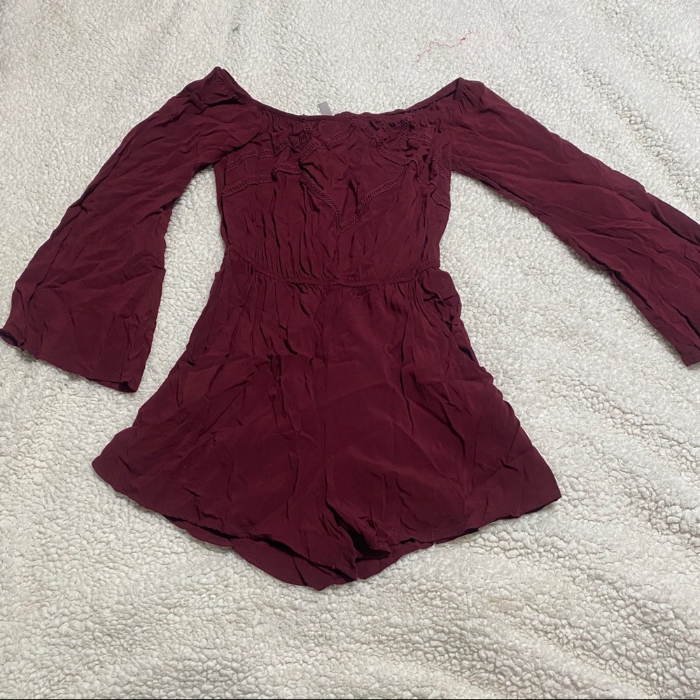 Maroon  target romper (S) never worn